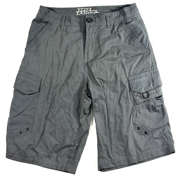No Fear Men’s Cargo Shorts Gray Size 28 Outdoor Skate Surf Utility Pockets - Picture 1 of 7